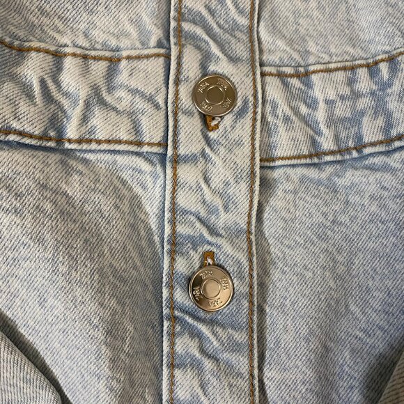 NEW Zara Z1975 DENIM MIDI DRESS XS - Picture 14 of 15